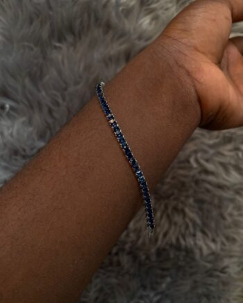 Blue Tennis Bracelet